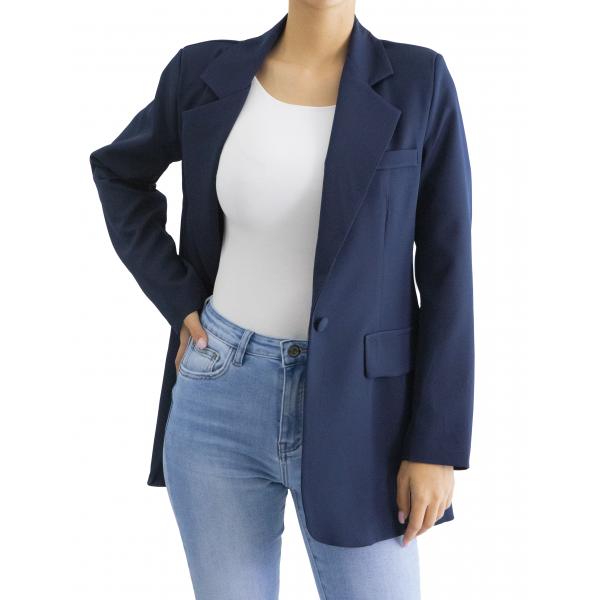 Blazer over con bottone "Lory"